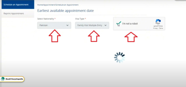 Etimad Appointment for Family Visit Visa Steps